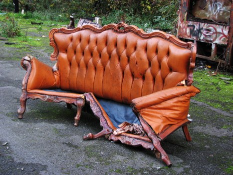 Fleet and crew preparing for commercial waste collection at depot